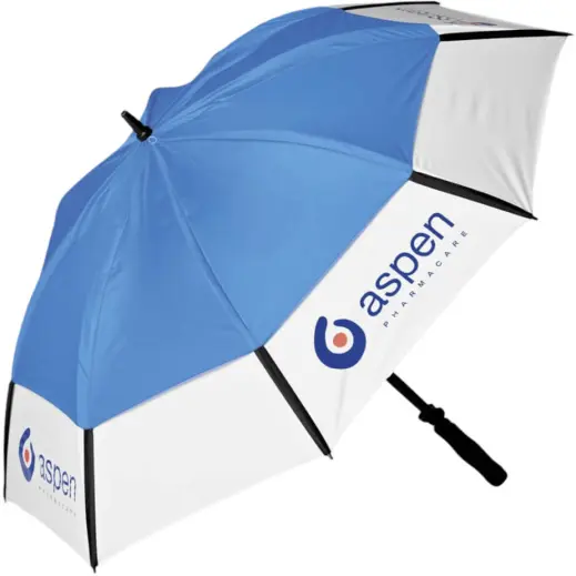 Royalty Golf Umbrella Blue Branded